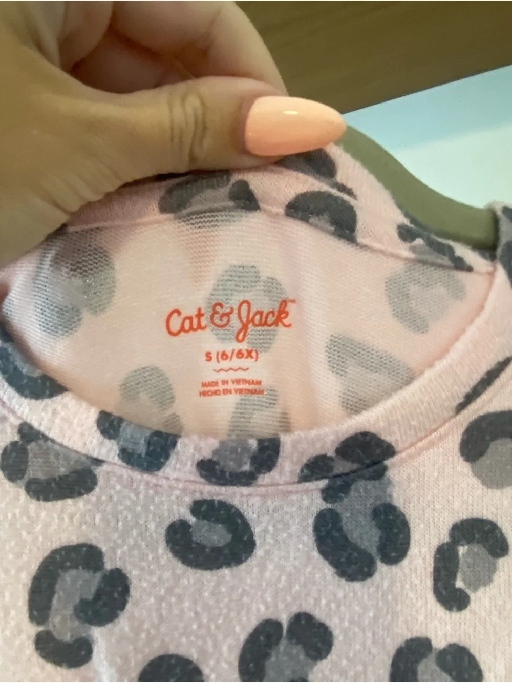 Cat & Jack Pink Leopard-Print Tie-Waist Casual Dress